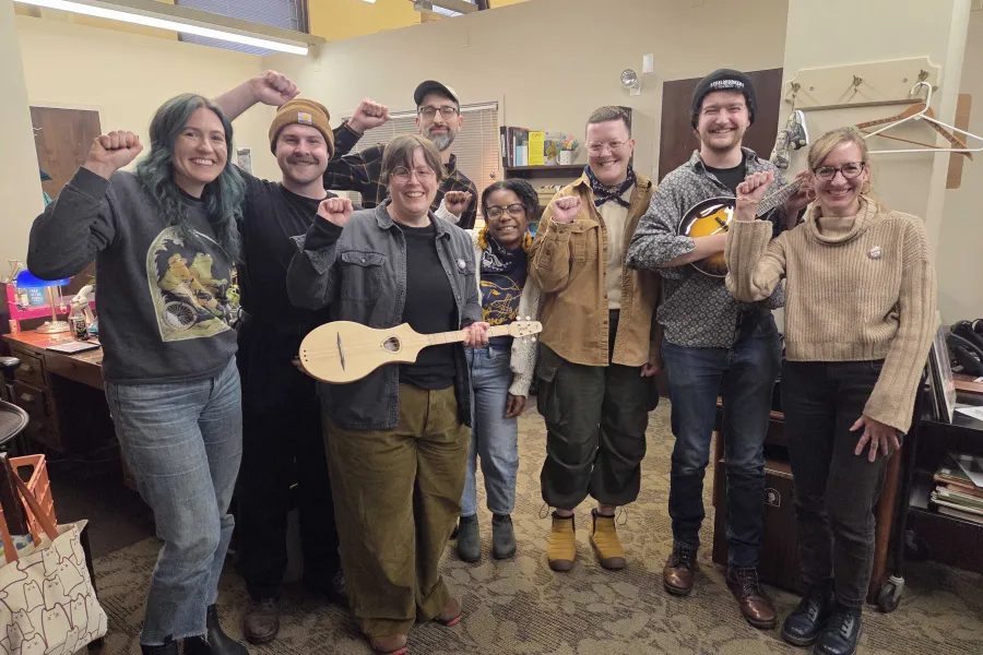 Bargaining Committee of USW 9562 in a group photo