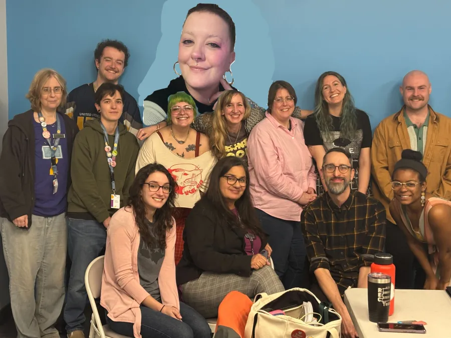 The BC sheltering from the tornado warning with various CLP Main personalities.